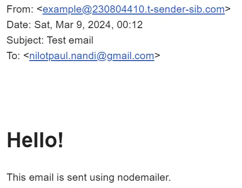 Received Email